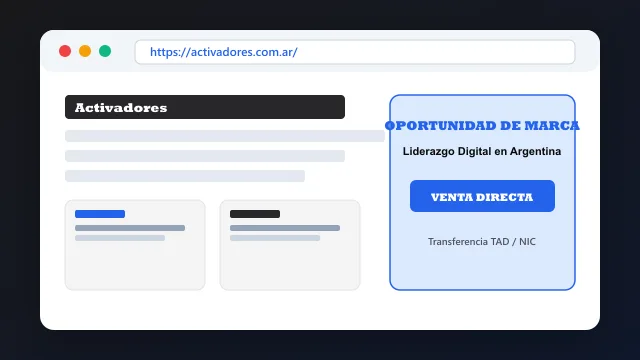 Modelo de aplicación comercial y proyectos digitales para activadores.com.ar